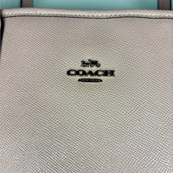 Coach City Tote Bag Petal Pink Blush Crossgrain Leather Handbag Like New Purse - Picture 10 of 10